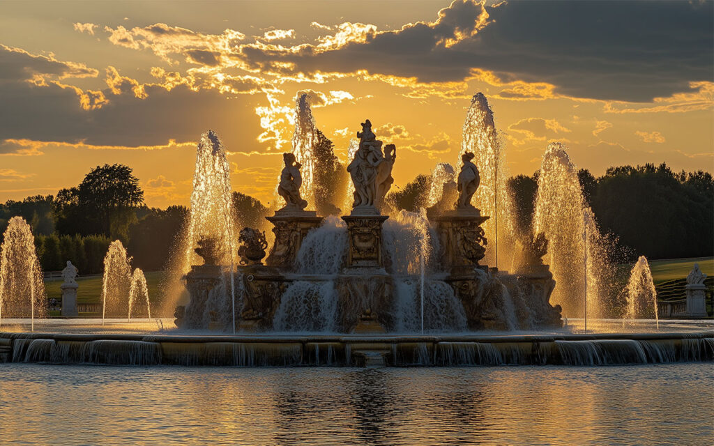 lagos e fontes do palácio de versalhes